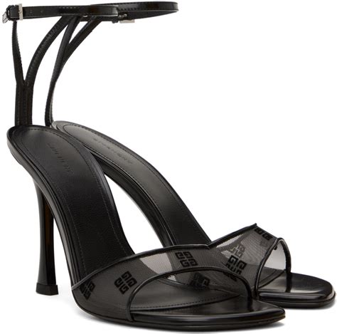 givenchy black 4g heeled sandals.